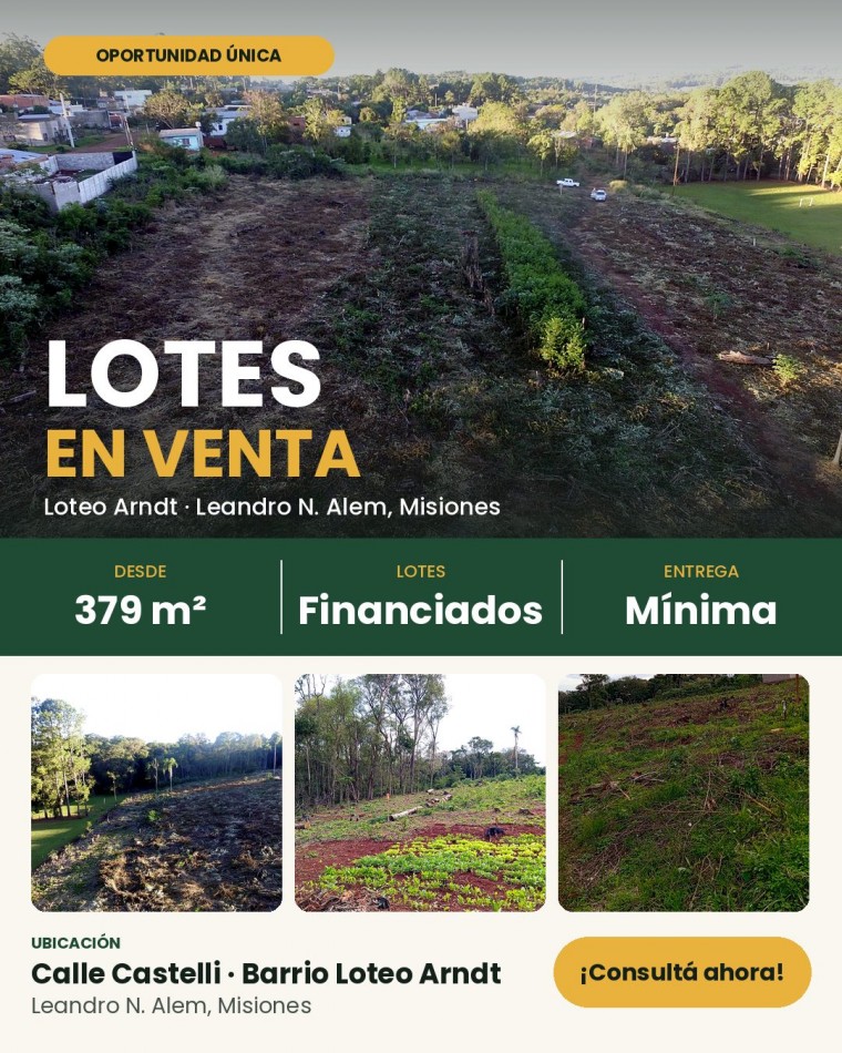 LOTES EN VENTA