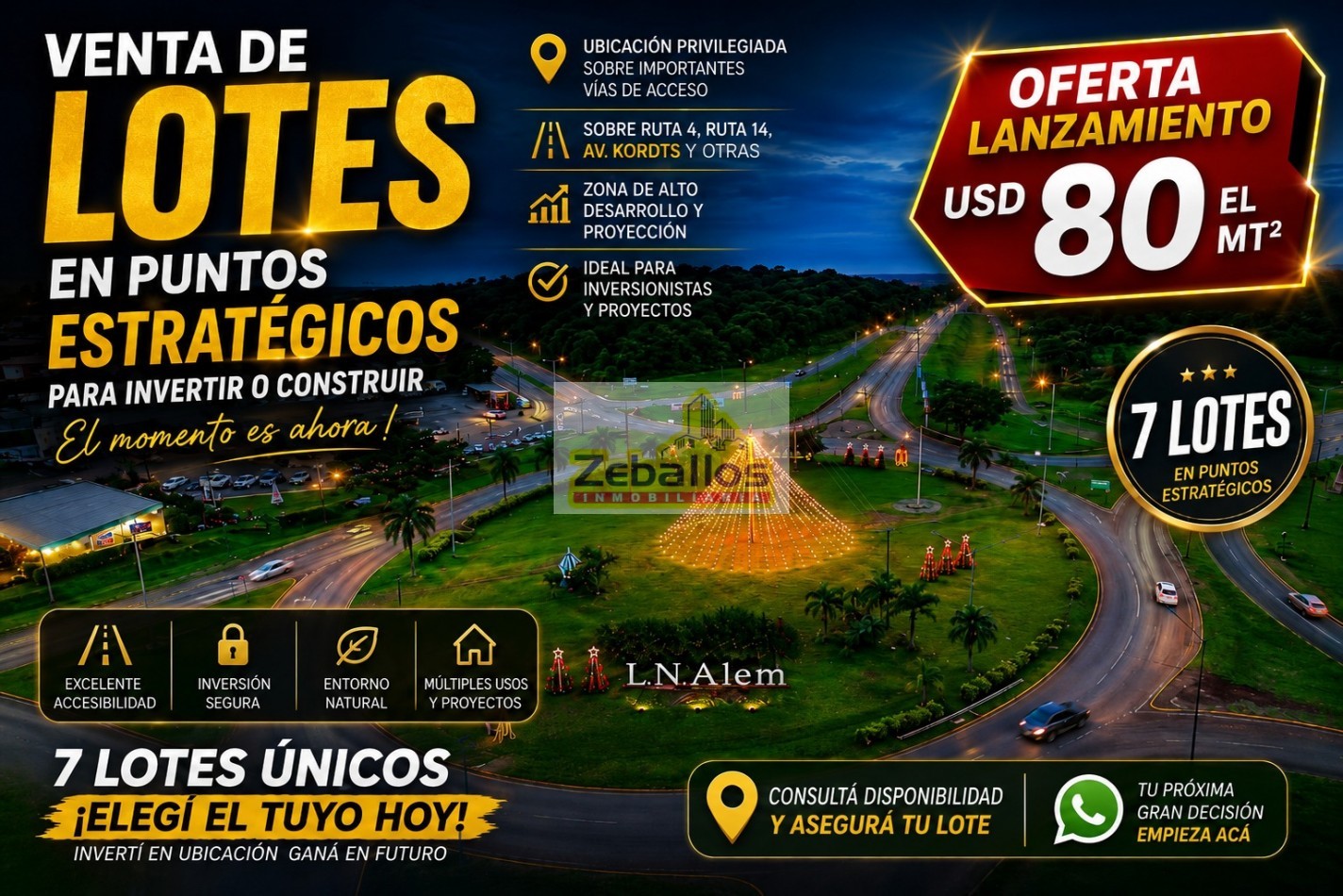 🏡 Lotes en Venta | Acceso a Leandro N. Alem, Misiones