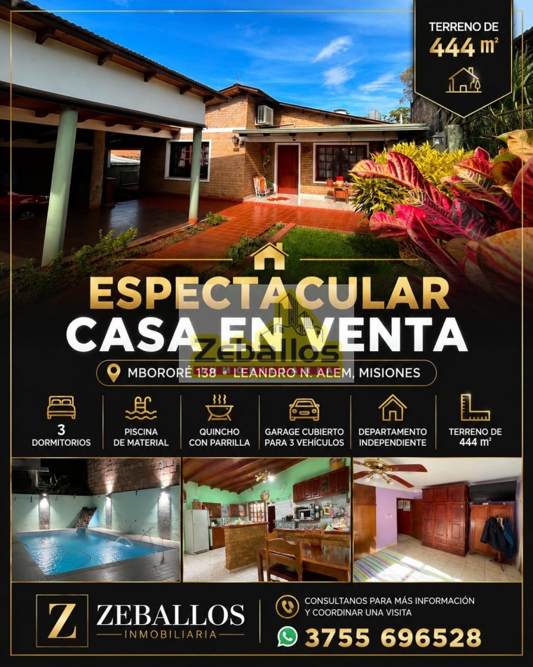 ¡EN VENTA! ESPECTACULAR CASA DE 444 M² CON TODO LO QUE SOÑASTE