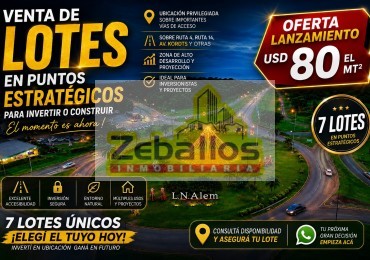 🏡 Lotes en Venta | Acceso a Leandro N. Alem, Misiones